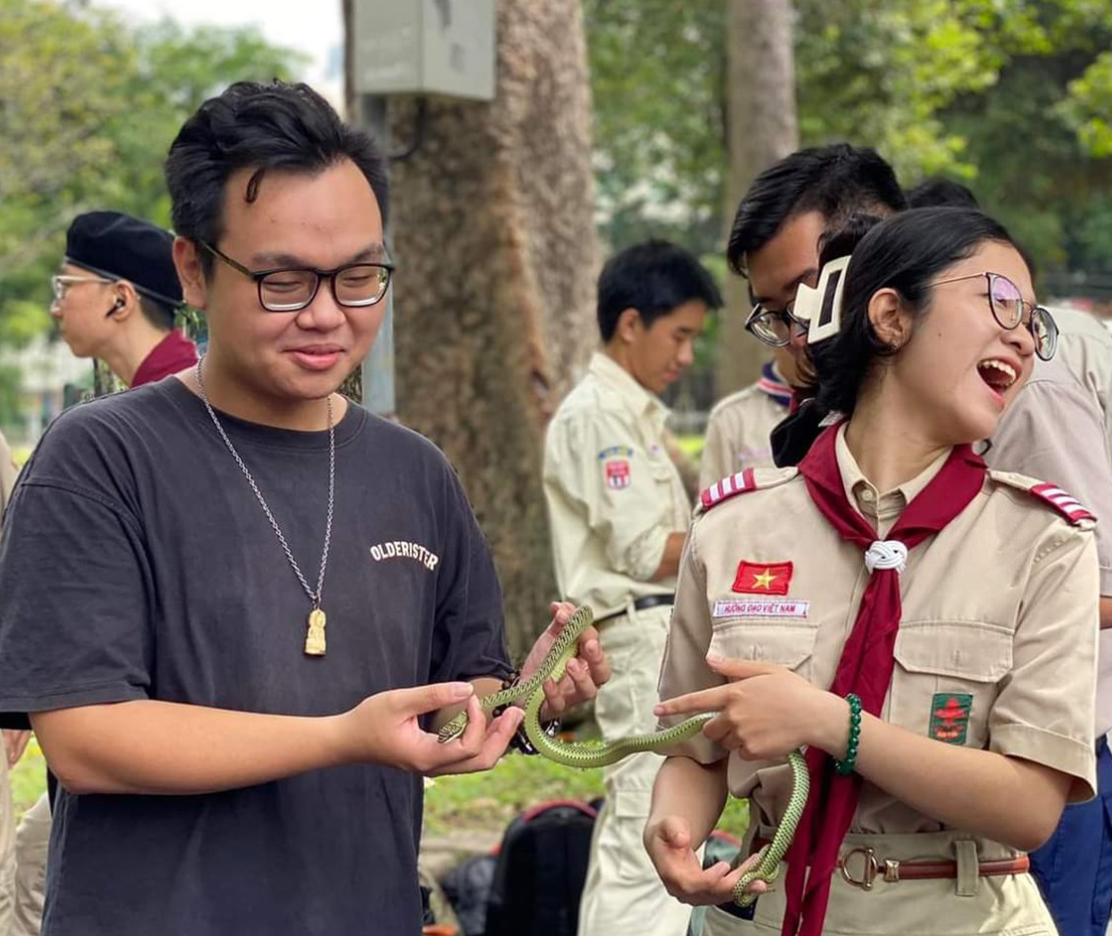 Snake Education at Tao Dan Park